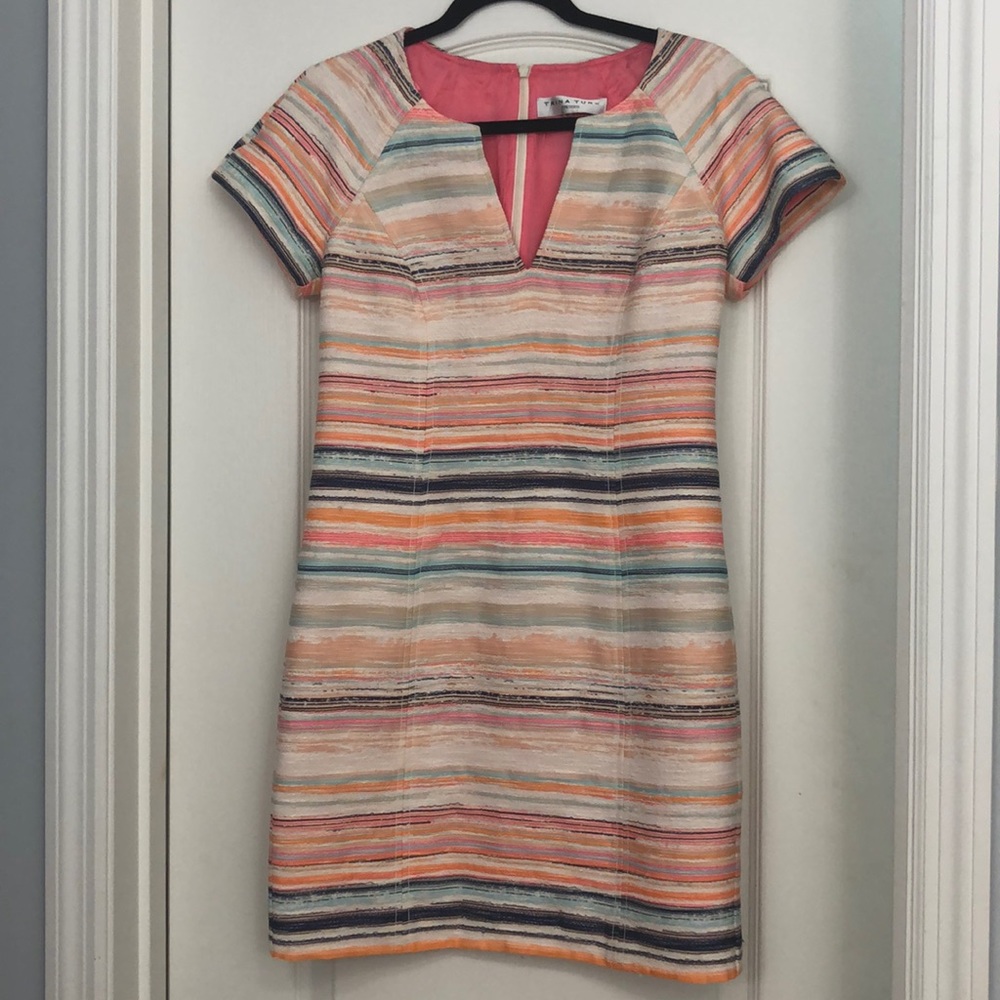 Trina Turk Angela Sandscape Jacquard Dress